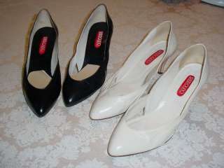Bandolino 2 High Heel Shoes  Italy/8M Black or White  