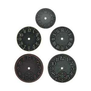  Advantus Idea Ology Timepieces Clock Faces 5/Pkg Nickel 