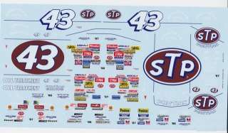   pontiac 43petty86 ps 1 24th 1 25th scale waterslide decals highline