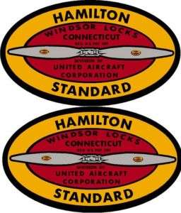 Hamilton Standard Prop Decal Pair (2)   