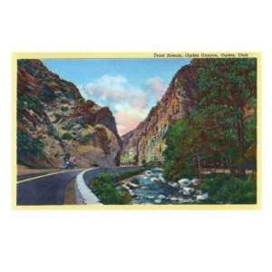   Ogden Canyon View of Trout Stream Giclee Poster Print