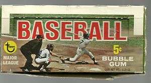   empty wax pack BOX   Mickey Mantle on top , YAZ on the side  