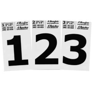  AbleSee Very Large Number Labels 0 9 Black on White 