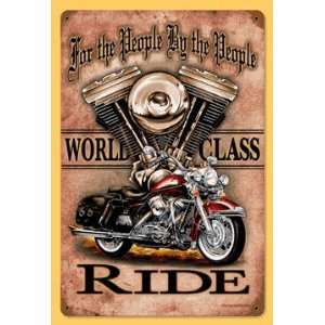  11x17 World Class American Biker Motorcycle Vintage Metal 