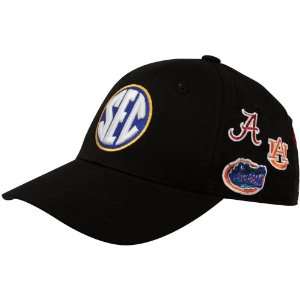  Top of the World SEC Gear Youth Black All Over Logo 1 Fit 