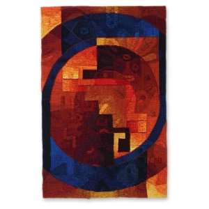 Alpaca wool tapestry, Vision of the World 