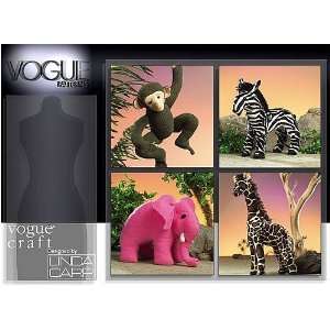  Vogue Patterns V8349 Stuffed Animals, One Size Arts 
