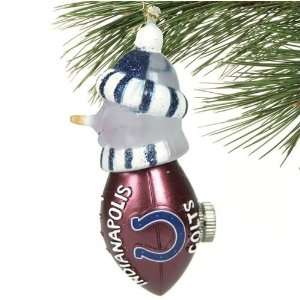  Indianapolis Colts New All Star Light Up Snowman Ornament 