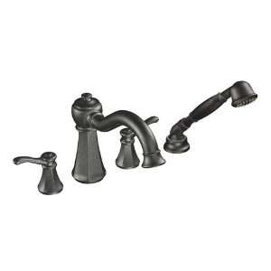 Moen T934PW/9992 Vestige Deck Mount With Handshower Whirlpool Faucet 