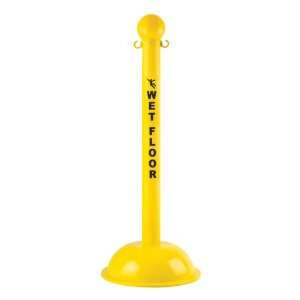 Mr. Chain Heavy Duty Workplace Safety Stanchion   Wet Floor  