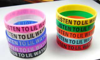 1x Listen to Lil Wayne Rubber Wristband/Bracelet  