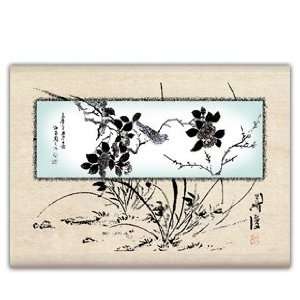  Window to Nature Wood Mounted Rubber Stamp Arts, Crafts 
