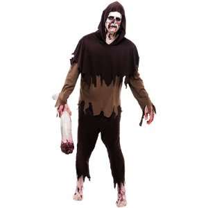   Group Rotten Flesh Adult Costume / Brown   Size Small 