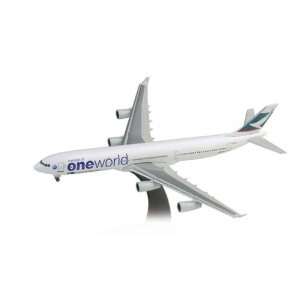  Herpa Wings Cathay Pacific A340 300 One World Model Plane 