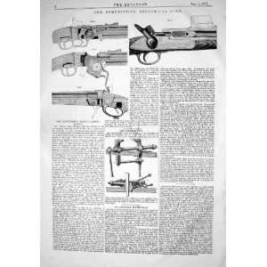 1867 COMPETITIVE BREECH LOADERS GUN RIFLE SHOOTING ADJUSTABLE VICE