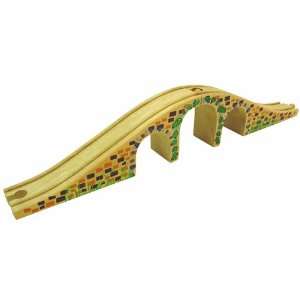   Bigjigs Wooden Expansion Train Track (Three Arch Bridge) Toys & Games