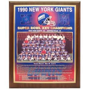 NFL Giants 90/91 Super Bowl #25 Plaque