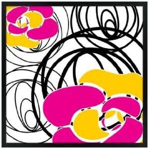  Whirl 26 Square Black Giclee Wall Art