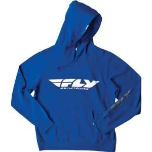  Fly Racing Corporate Hoodie   Large/Blue Automotive