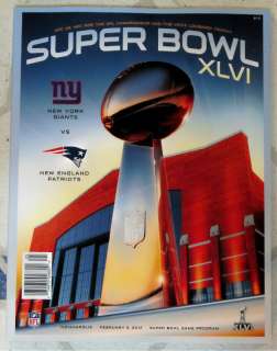 2012 Special Collectors Edition Issue of Super Bowl Souvenir Game 