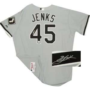  Bobby Jenks Chicago White Sox Autographed Authentic Grey 