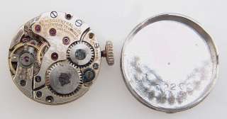 Platinum Diamond Bezel Round Case Ladies 17J Wrist Watch  