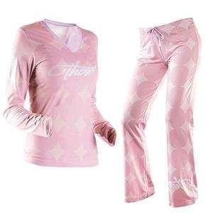   Thor Motocross Womens Dreamer Long Pajamas   Medium/Pink Automotive