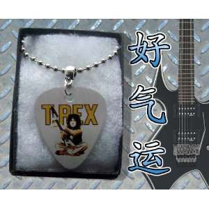  T.REX Marc Bolan Metal Guitar Pick Necklace Boxed 
