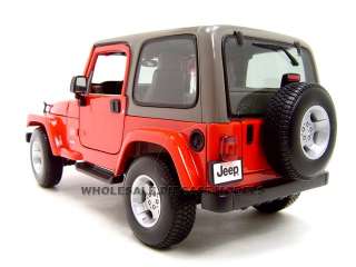 JEEP WRANGLER SAHARA RED 118 DIECAST MODEL CAR  