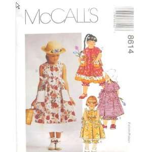  McCalls Sewing Pattern 8614 Girls Dress & Pantaloons 