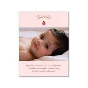 Girl Birth Announcements   Little Bug By Petite Alma