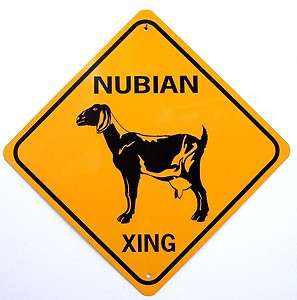 NUBIAN XING Aluminum Goat Sign Wont rust or fade  