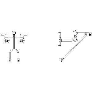  Delta Commercial 28C2983 28T Two Handle 8 Wall Mount Service Sink 