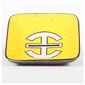  Waylande Gregory Asia Yellow/Platinum Small Square Tray (5 