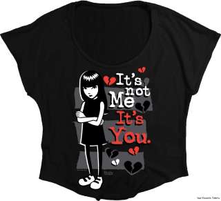Licensed Emily The Strange Its not me Its You Junior Dolman Shirt XS 