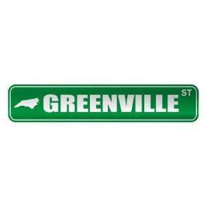   GREENVILLE ST  STREET SIGN USA CITY NORTH CAROLINA 