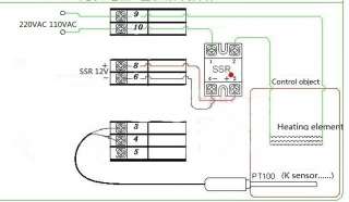 Digital Temperature Controller ( D1S VR 220 ,input voltage 100 240VAC 