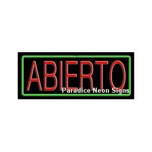  Abierto Open Neon Sign 13 x 32