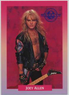 Joey Allen of Warrant   1991 RockCards #233  