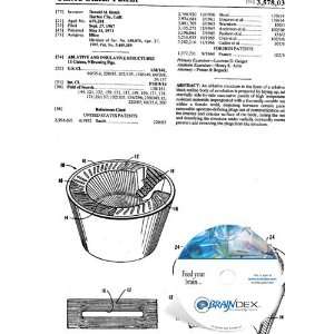  NEW Patent CD for ABLATIVE AND INSULATIVE STRUCTURES 