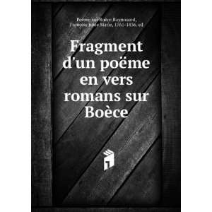  Fragment dun poÃ«me en vers romans sur BoÃ¨ce 