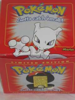NEW Rare Sealed Pokemon 1999 Ball With 23K Gold Plated Trading Card 