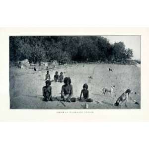  1902 Print Australian Aborigines Natives Indigenous People 