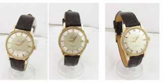 Mint 14k Gold Omega Constellation PiePan Date Gents Wrist Watch 1962 