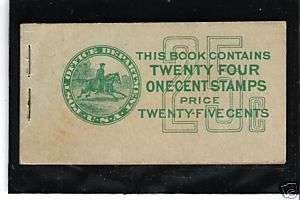 BK75 1927 #632a 25 CENT BOOKLET ISSUE  