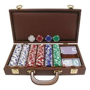  Trademark Poker 300 Royal Suited 11.5g Chips with Brown 