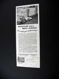 Frazer Farm Equipment Rototiller 1947 print Ad  