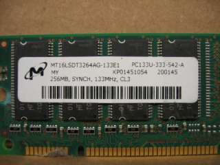 Micron MT16LSDT3264AG 133E1 256MB PC133 SDRAM CL3  