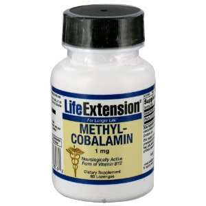  Life Extension   Methylcobalamin, 1 mg, 60 lozenges 