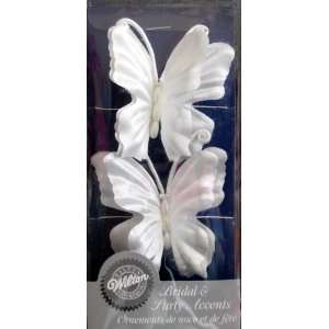  Wilton Bridal & Party Accents Fabric Butterfly Set of 